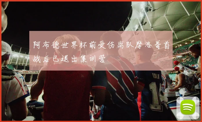 阿布德世界杯前受伤离队摩洛哥首战后已退出集训营